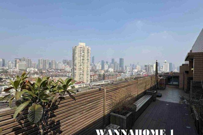 Spacious&Modern 1Bdr 2Baths Apt+L10/11 Jiao tong University+Large Terrace+Stunning View