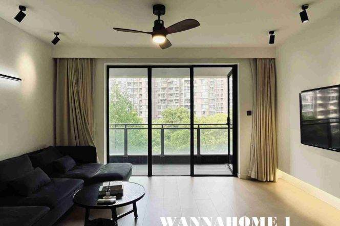 Modern&Spacious 2Bdrs 2Baths Apt+Large Open Balcony+L13 Wu Ning Rd+Green Compound
