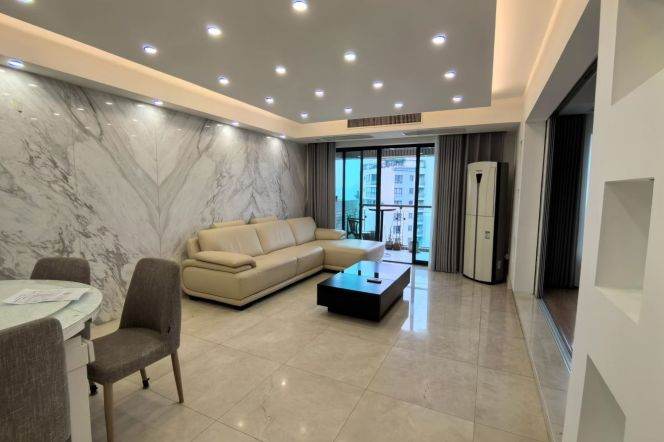 Modern decoration 3brs with balcony and floor heating  belong to central Xujiahui 