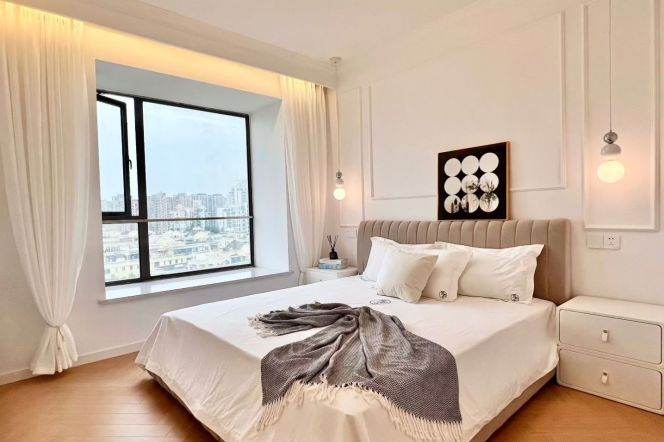 2 Brs, 2 Baths, Open Balcony/Central ac/Wall heating, 120 sqm @ Shanghai west railway station L11&15