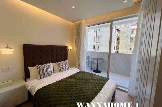 Modern&Spacious 1Bdr 1Bath Apt+5F Walk Up+L7 Chang Ping Rd+Open Balcony+Jing An Temple