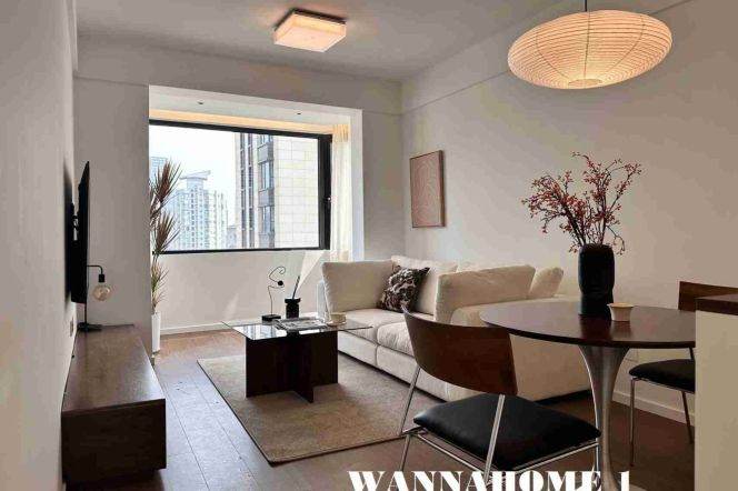 Spacious&Bright 1Bdr 1Bath Apt+Stunning View+L13 Jiang Ning Rd+Shang Hai Railway Metro