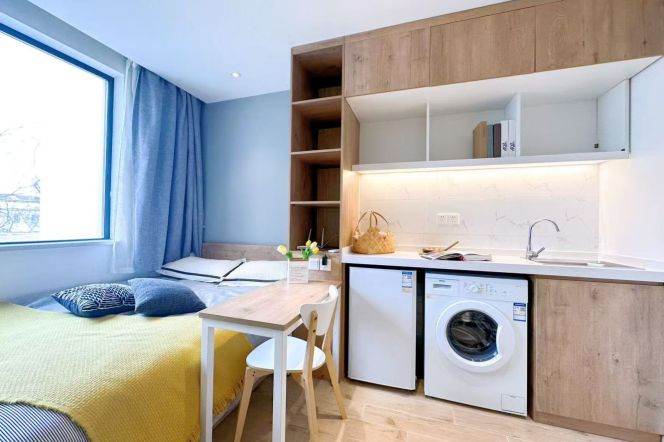 1Studio with elevator near line 18 Fu'dan Uni can long and short term lease