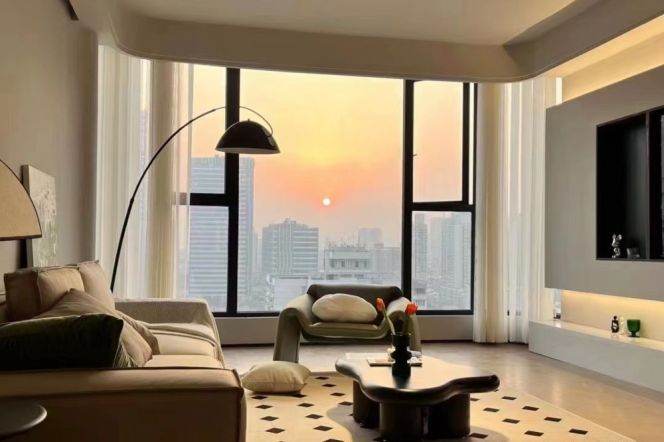 modern big 3brs floor heating in Xintiandi only 21K