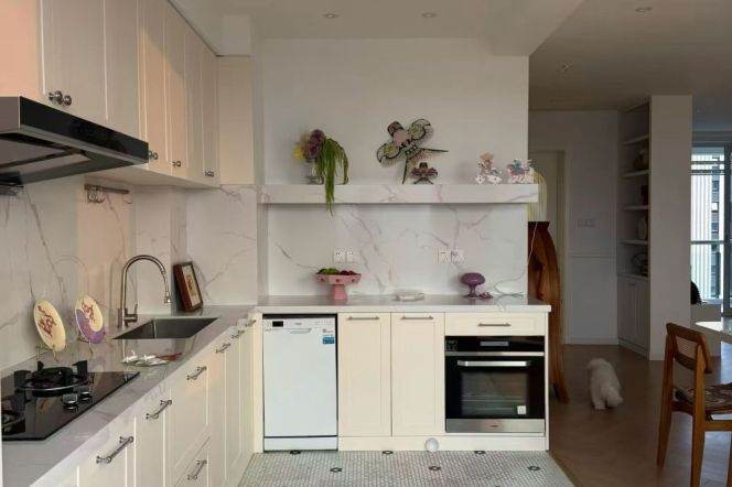 3 Brs, 2 Baths, Open Balcony/Floor heating/Oven/Dish washer, 160 sqm @ Xujiahui station L1,9&11