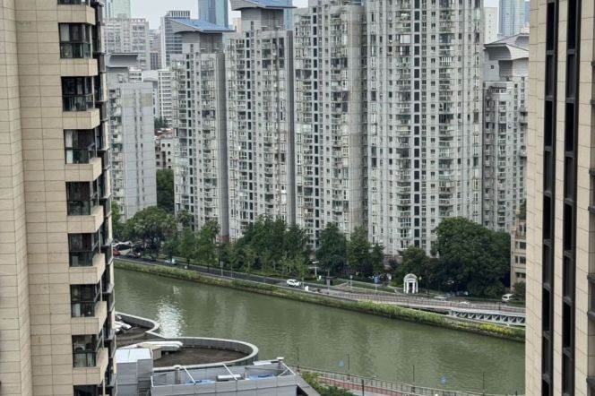 Suzhou Creek | Simple & Beautiful 1BR + Big windows | Hanzhong rd metro | River view
