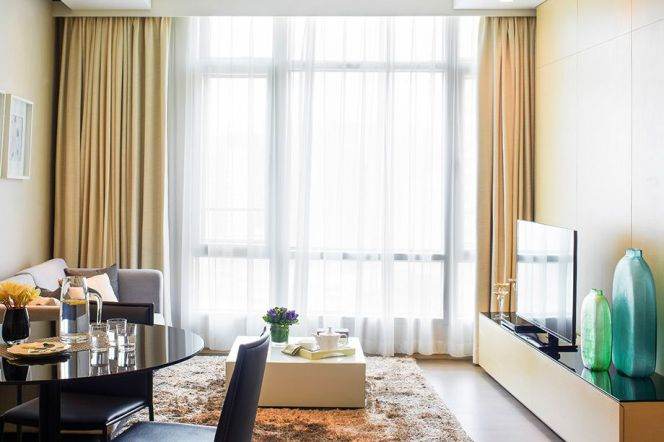 Luxury New York style 1br serviced apt in Xintiandi nr L1,8 all incl 