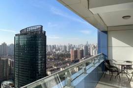 Stunning View+Large Balcony+Modern&Spacious 2Bdrs 2Baths Apt+Top Compound+L2/11Jiang Su Rd