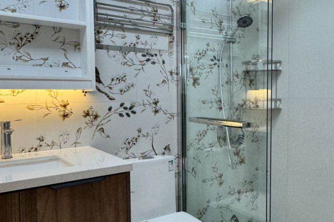 Modern 2Br-2bathr apt + balcony | West Yan'an rd Metro L3&4 | Central AC 15.8K