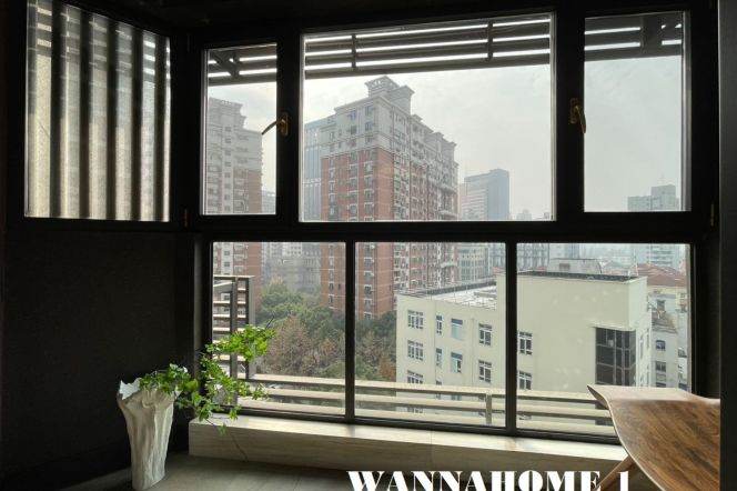 Great View+Spacious&Bright 2Bdrs 1Bath Apt+Large Balcony+L2/11 Jiangsu Rd+Great Compound