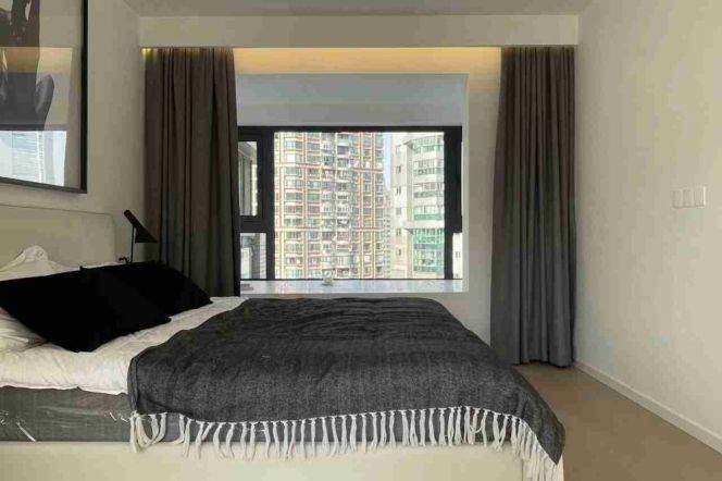 Top Compound+Spacious&Modern 2Bdrs 2Baths Apt+Hua Shan Rd+An Fu Rd+Wu Kang Rd+Large Balcony