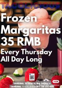 35rmb Frozen Margarita Thursdays