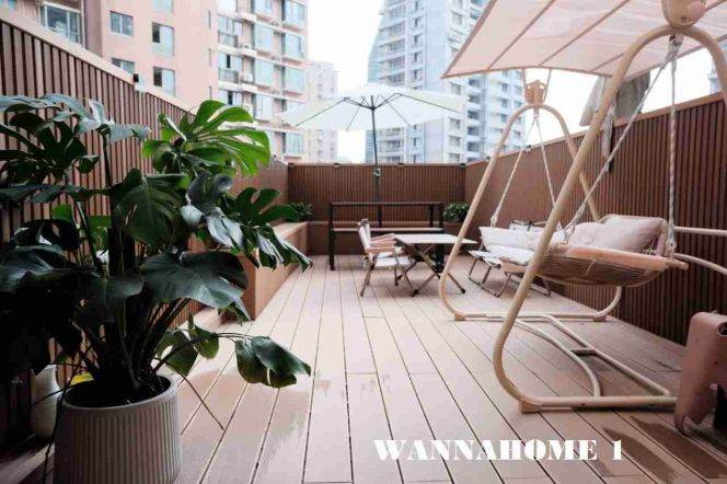 Modern&Spacious Elevator 1Bdr 1Bath Apt+L14 Wu Ding Rd Metro+Jing An Temple+Large Terrace