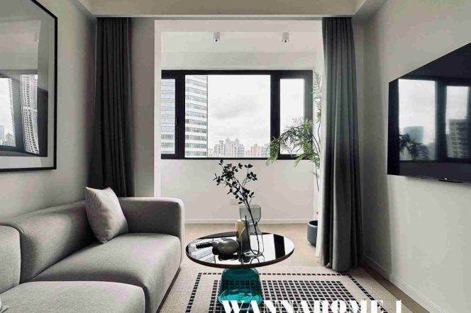 Stunning View+Modern&Spacious 2Bdrs 1Bath Apt+W Nanjing Rd CBD+Nice Compound