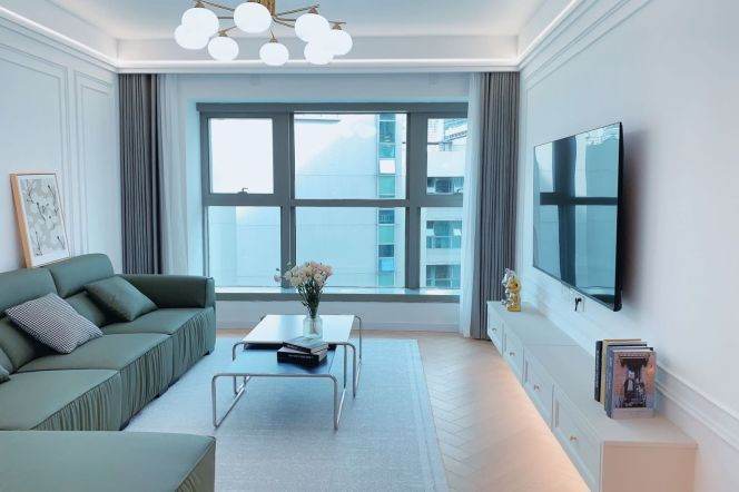 modern 2brs floor heating modern furniture in most popular compound Jing an temple
