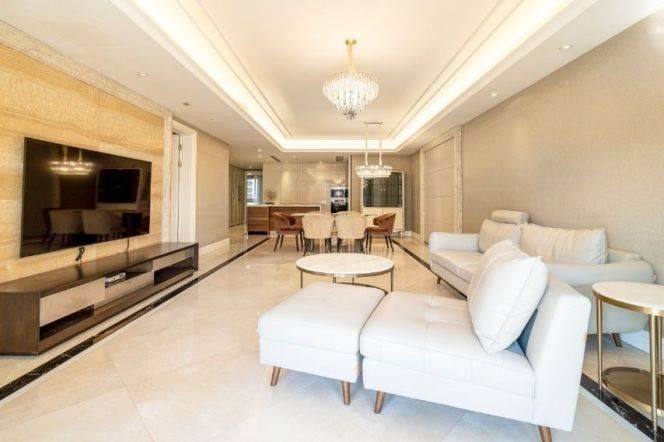 modern big 3brs floor heating balcony beside Huang pu river line 4 