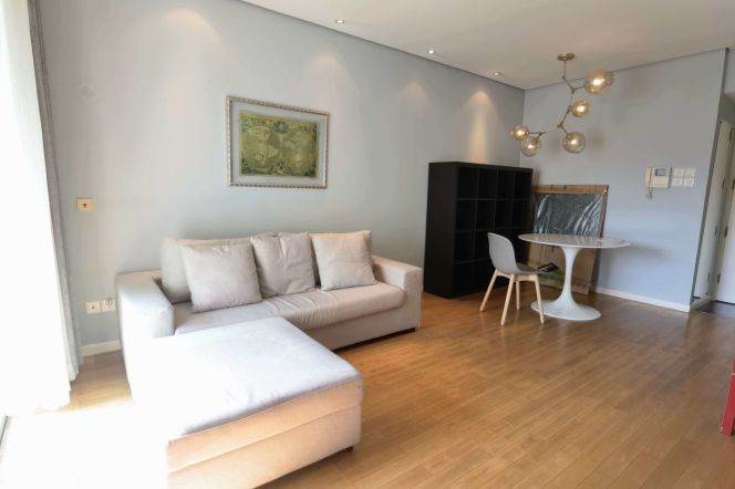 modern 1 bedroom open balcony in best compound Jing an temple line 2,7,14 only 14K