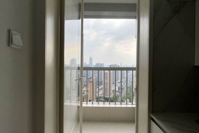 High-rise Balcony Apt with Skyline View