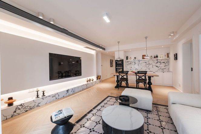 brand new 2brs floor heating nice bar near Jing an temple line 13,14 su zhou river 18.3K
