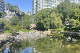 modern big 1 bedroom floor heating nice  furniture beside su zhou river Zhong shan park 12K 