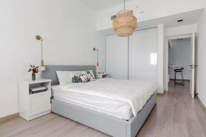 Modern 1Br fully furnished w. Floor heating&C/A