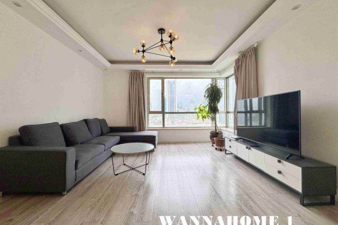 Large Balcony+Modern&Spacious&Bright 4Bdrs 2Baths Apt+Taikoo Hui+Stunning View&Great Compound