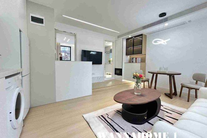 Spacious&Bright 1Bdr 1Bath Apt+4F Walk Up+ L1/7 Chang Shu Rd Metro+Jing An Temple