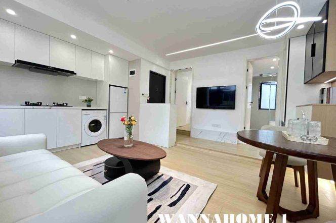 Spacious&Bright 1Bdr 1Bath Apt+4F Walk Up+ L1/7 Chang Shu Rd Metro+Jing An Temple