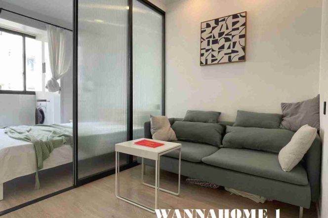 Spacious&Modern Elevator 1Brs 1Bath Apt+L14 Wu Ding Rd+Jing An Temple CBD  