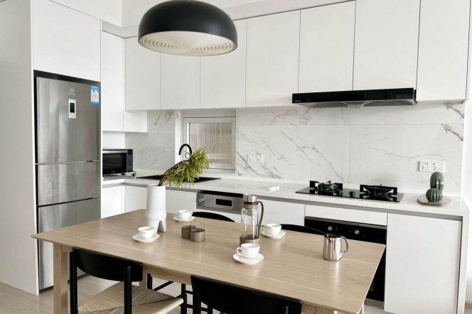 modern 3brs floor heating open kitchen near IAPM line 1,10,12 and many restaurants 
