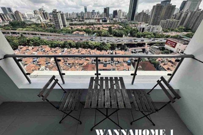 Large 2 Balconies+Modern&Spacious&Bright 2Bdrs 2Baths Apt+Taikoo Hui+Stunning View&Great Compound