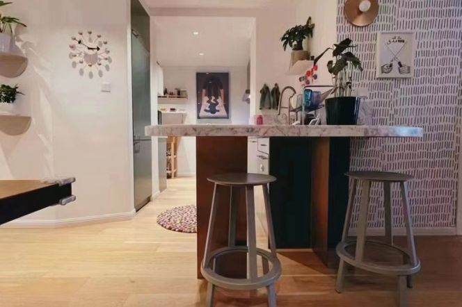 modern 3brs floor heating modern furniture near Jing an temple line 2,7,14 only 25K