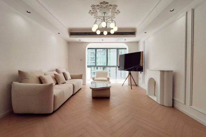 modern big 2brs floor heating modern furniture near Huang pu river line 4,8