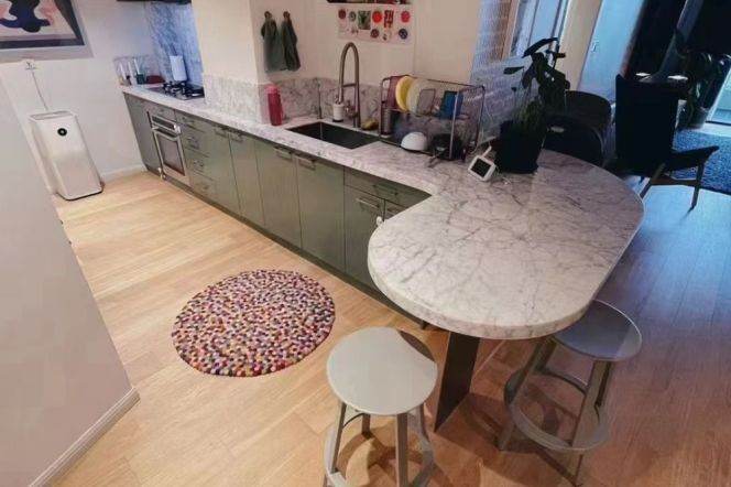 modern 3brs floor heating modern furniture near Jing an temple line 2,7,14 only 25K