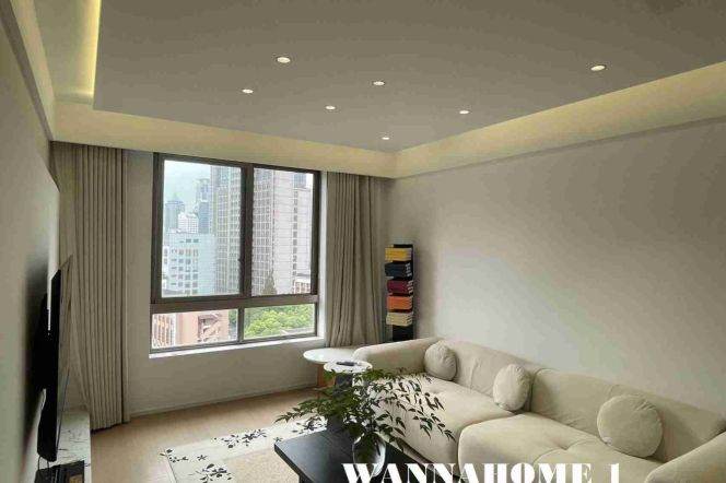 Great Compound+Spacious&Modern&Bright 1Bdr 1Bath Apt+Jing An Temple+Stunning View