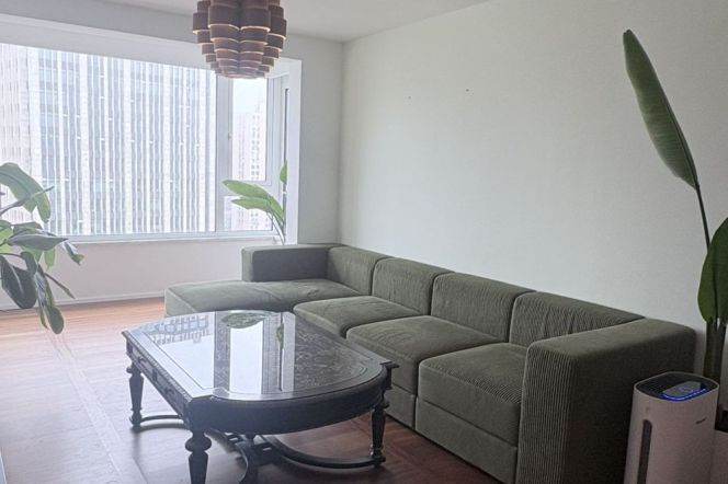 2 Brs, 1 Living room, Floor heating/Central ac, 120 sqm @ West Nanjing metro L2,12&13