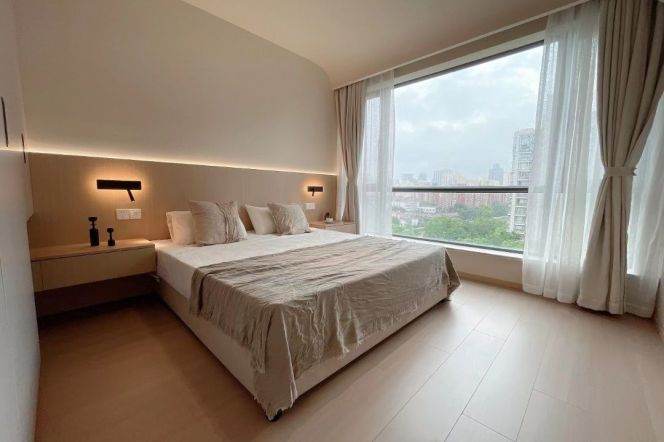 3 Brs, 2 Baths, Floor heating/Central ac/Oven/Dish washer, 140 sqm @ Zhenping metro L3,4&7