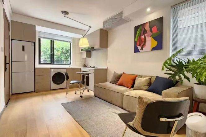 brand new 1bed with balcony- oven - cosy vibe -Jing’an 