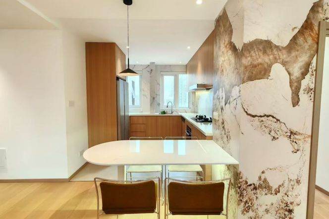 modern 3brs floor heating modern furniture nice view near Huang pu river line 10,14