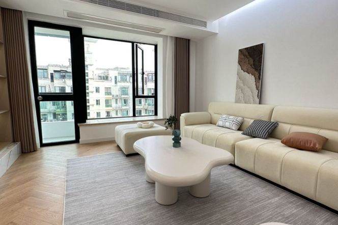 modern big 3brs floor heating open balcony nice river view beside Su zhou river 24.8K