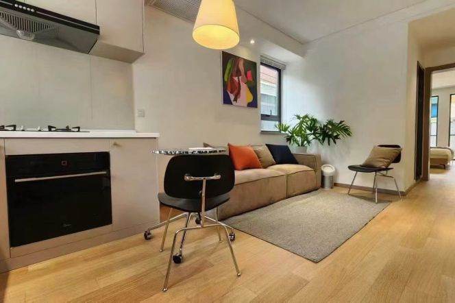 brand new 1bed with balcony- oven - cosy vibe -Jing’an 