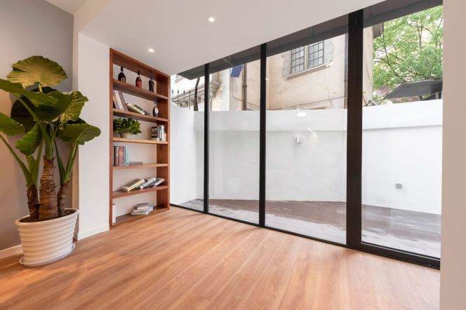 Big Patio 1Br w. wall Floor Heating