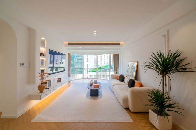 brand new 3brs floor heating brand new furniture near line 1,4,9,11 Xujiahui park 23K
