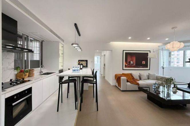 Jing'an Wuding road 3 br modern Apt &open kitchen &oven 18.8K