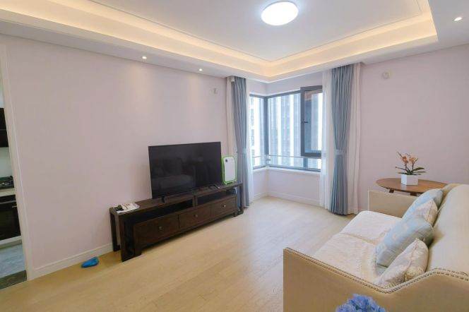 Modern 1 br next NYU shanghai, 4 mins walking to L6/8/11 Oriental sports center St.