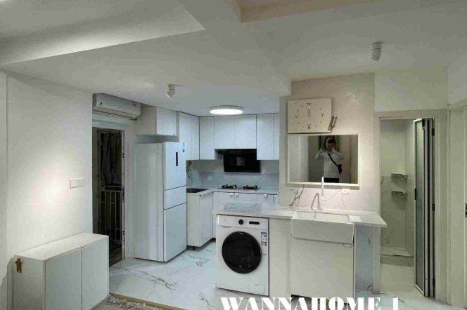 Modern&Really Bright Elevator 2Bdrs 1Bath Apt +L7/9 Zhaojiabang Rd+Stunning View+L1 Heng Shan Rd
