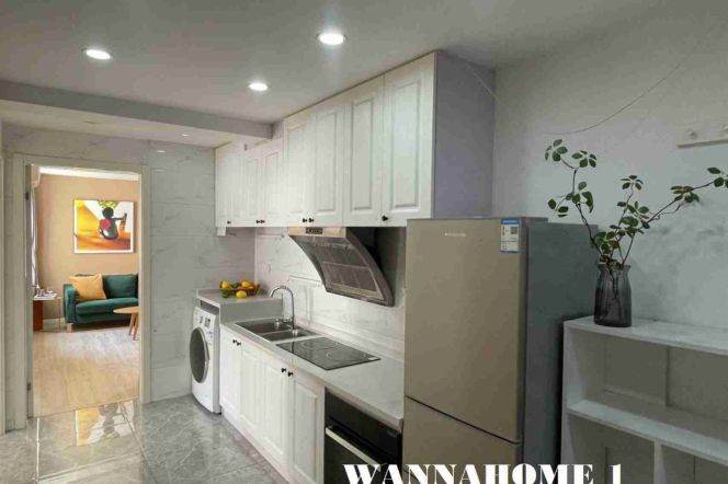 Modern&Spacious&Bright 2Bdrs 1Bath+Nice Building+L7 Chang Ping Rd+L13 Jiang Ning Rd Metro