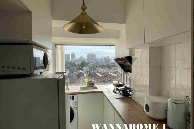 L1 Heng Shan Rd+Modern&Bright Elevator 1Bdr 1Bath Apt +L7/9 Zhaojiabang Rd+Stunning View