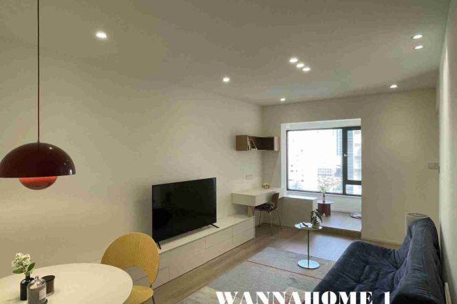Free Club+Modern&Spacious&Bright 1Bdr 1Bath Apt+Jing An Temple+Good View+Large Balcony