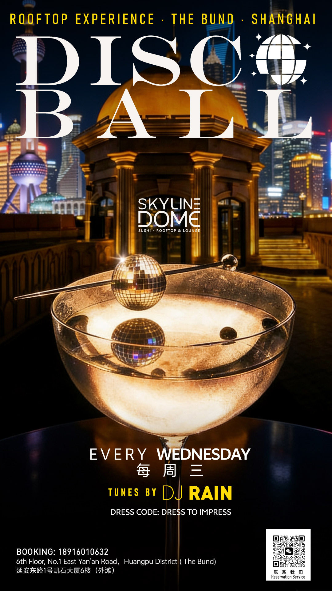 Midweek Disco Escape - Skyline Dome Rooftop